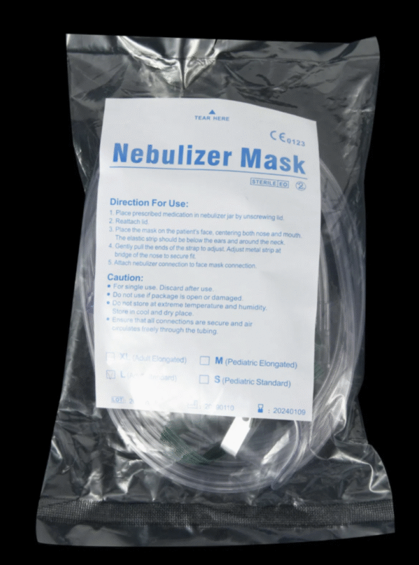 Disposable Medical Surgical Hospital Latex for Adult and Child with PVC 2m 7FT Tube CE FDA ISO Approved Oxygen Mask Nebulizer Mask