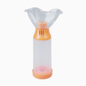 Medical Anti-Static Inhaler Aero Silicone Chamber with Mask for Asthma Therapy