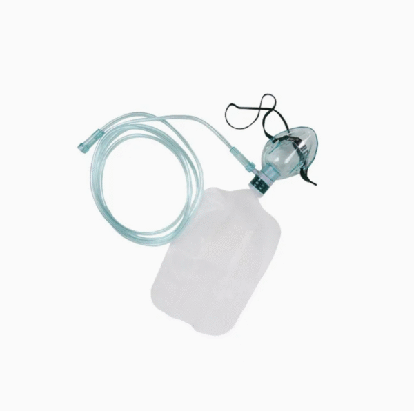 Disposable Rebreather Emergency Medical PVC Oxygen Mask with Reservoir Bag
