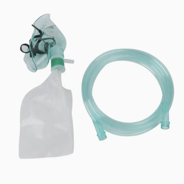 Disposable Rebreather Emergency Medical PVC Oxygen Mask with Reservoir Bag