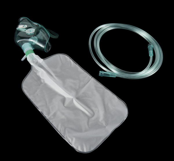 Disposable Rebreather Emergency Medical PVC Oxygen Mask with Reservoir Bag