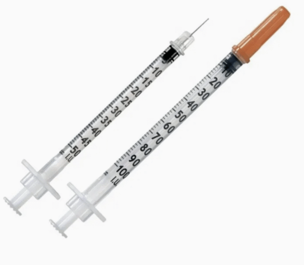 Disposable CE ISO FDA 0.3ml/0.5ml/1ml Insulin Syringe with Fixed Needle