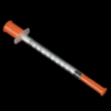Disposable CE ISO FDA 0.3ml/0.5ml/1ml Insulin Syringe with Fixed Needle