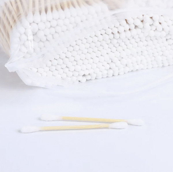 Single Tip for Medical Use Ear Cleaning Bamboo Absorbent Cotton Nasal Swab