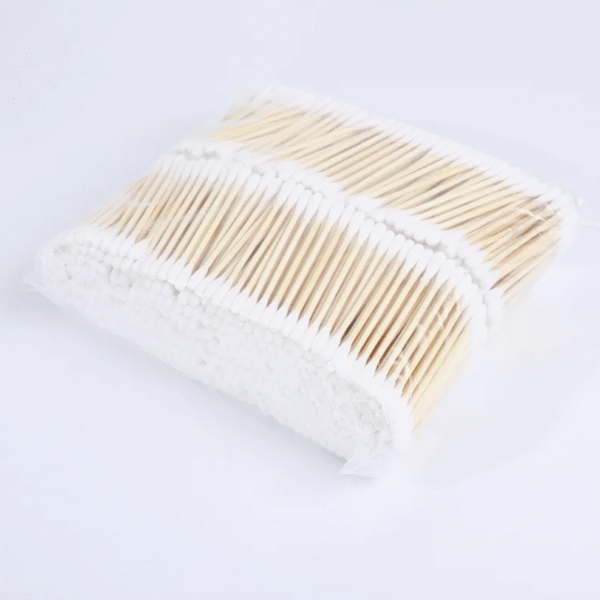 Single Tip for Medical Use Ear Cleaning Bamboo Absorbent Cotton Nasal Swab