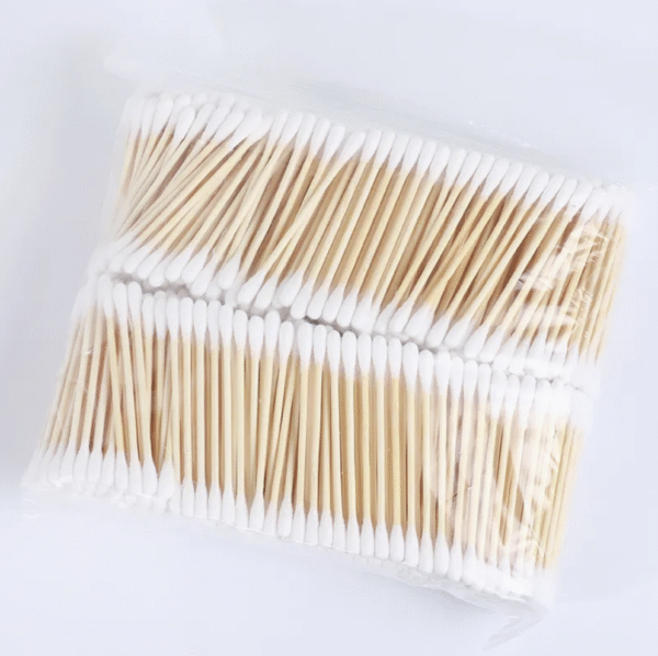 Single Tip for Medical Use Ear Cleaning Bamboo Absorbent Cotton Nasal Swab