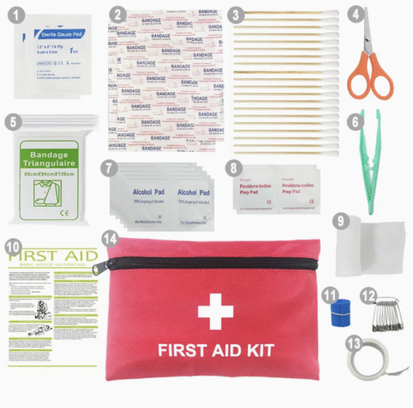 High Reputation Red Medical Supply Traveling First Aid Kit
