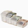 Rice Container, Rice Storage Container with Wheels Seal Locking Lid