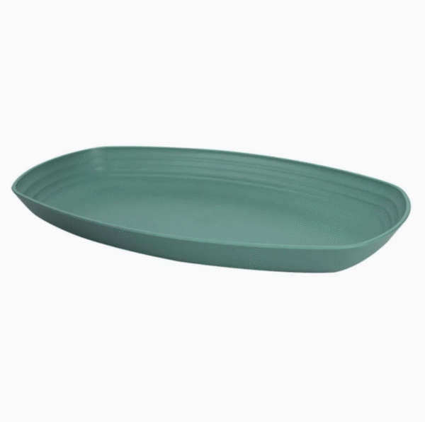 Round Dinner Wheat Straw Plates Lightweight Tableware Dinnerware