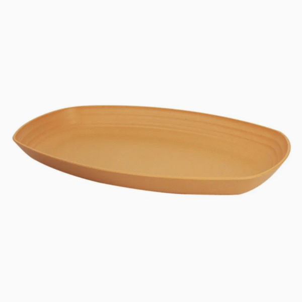 Round Dinner Wheat Straw Plates Lightweight Tableware Dinnerware