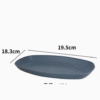 Round Dinner Wheat Straw Plates Lightweight Tableware Dinnerware