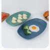 Round Dinner Wheat Straw Plates Lightweight Tableware Dinnerware