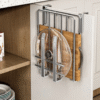 Cabinet Storage Shelf, Cutting Board Rack with Hooks
