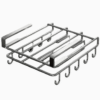 Cabinet Storage Shelf, Cutting Board Rack with Hooks