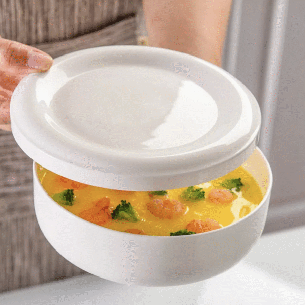 Ceramic Food Storage Box with Lid, Three-Piece Set