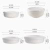 Ceramic Food Storage Box with Lid, Three-Piece Set