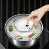 Dehydrator Strainer Basket Stainless Steel Salad Spinner Vegetable Fruit Dryer Drainer