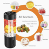 Rechargeable 6 Baldes Personal Blender for Shakes and Cup Fruit Fresh Juice Mixer Smoothies Powerful USB Juicer