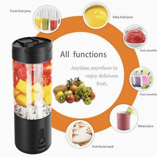 Rechargeable 6 Baldes Personal Blender for Shakes and Cup Fruit Fresh Juice Mixer Smoothies Powerful USB Juicer