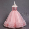 Children Party Dress Wedding Dresses Flower Girls Ball Gown Puffy Long Frock
