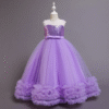 Children Party Dress Wedding Dresses Flower Girls Ball Gown Puffy Long Frock