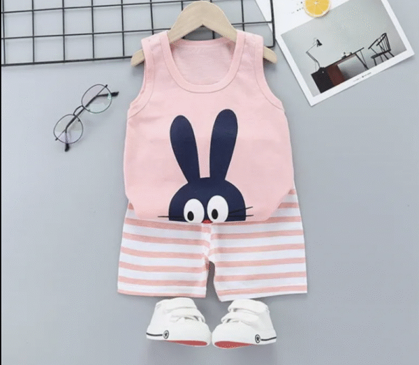 2025 Kids Summer Clothes Set Baby Boy and Girl Casual Vest + Shorts 2 Sets