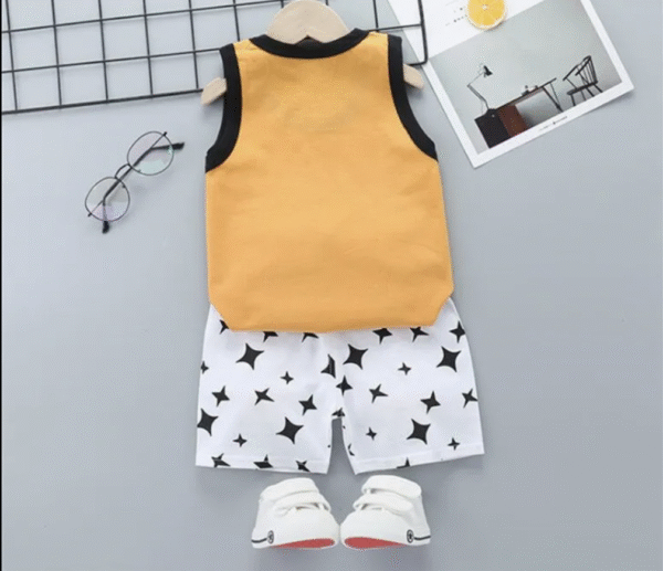 2025 Kids Summer Clothes Set Baby Boy and Girl Casual Vest + Shorts 2 Sets