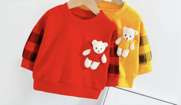 Toddler Baby Boy Clothes Set Cotton Little Bear Fleece+Plaid Pants Spring Casual Baby Boys Clothing Sets
