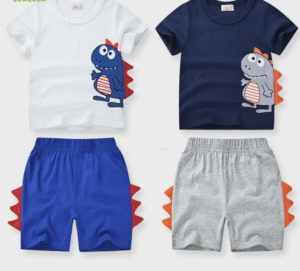 Summer Children Kids Clothes Short Sleeve Sports Set Girls Boys Clothing T Shirt and Shorts 2PCS Sets
