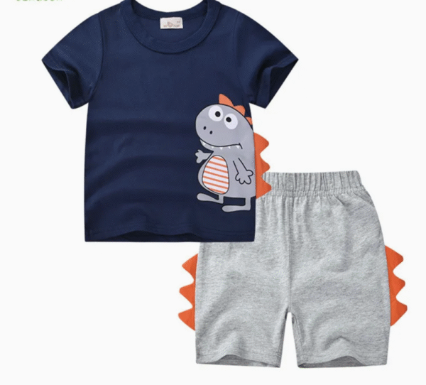 Summer Children Kids Clothes Short Sleeve Sports Set Girls Boys Clothing T Shirt and Shorts 2PCS Sets