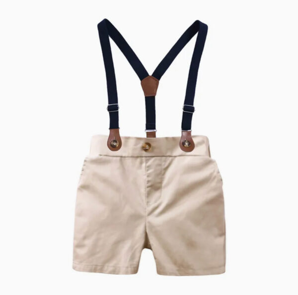Top Baby Boy Clothing Set Summer Cotton Short Sleeve Romper Tops+Shorts+Bow Infant Boys Outfits Toddler Boy Clothes