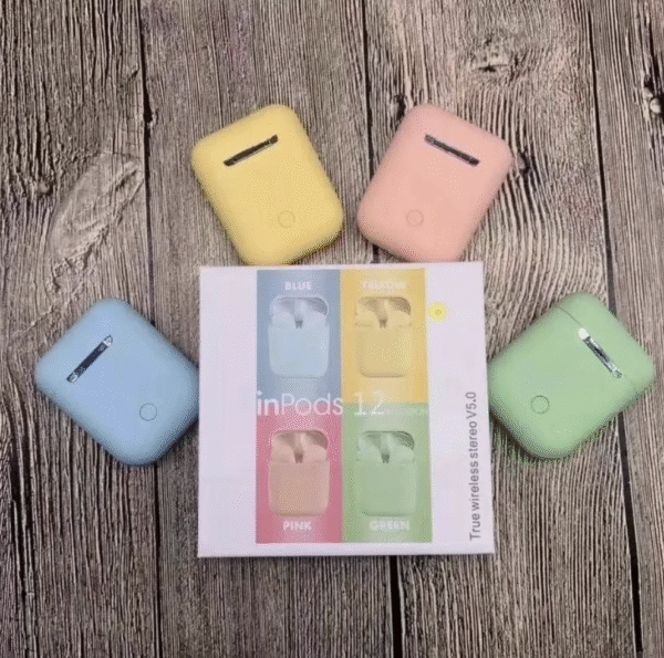 Macaron Inpods 12 Fashionable Wireless Bluetooth Headset, 8 Colors