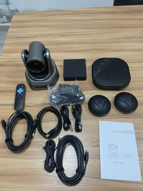1080P HD 10X Zoom Video Conference System with Speakerphone and Hub