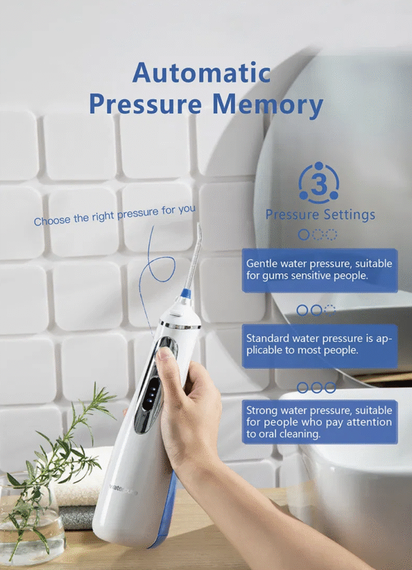 Waterpulse V400plus Rechargeable Cordless Water Flosser Portable Oral Travel Irrigator Dental Water Jet for Tooth Cleaning