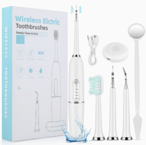 Intelligent Wireless Charging Touch Switch Ultrasonic Dental Scaler -  Household Portable Tooth Cleaner Electric Toothbrush