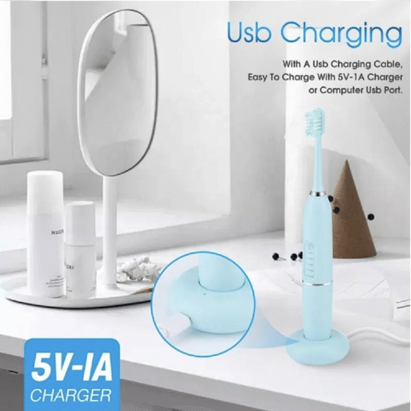 Intelligent Wireless Charging Touch Switch Ultrasonic Dental Scaler -  Household Portable Tooth Cleaner Electric Toothbrush