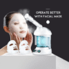 Mist Steamer Face Steam Machine Nano Ionic Facial Steamer with Hot Steam Spray 360 Rotation for Personal Care Use