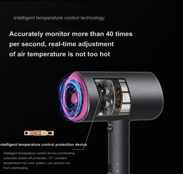 1800W Hairdryer , Air Hammer Folding Hair Dryer Hot and Cold Blow,  For Professional Salon