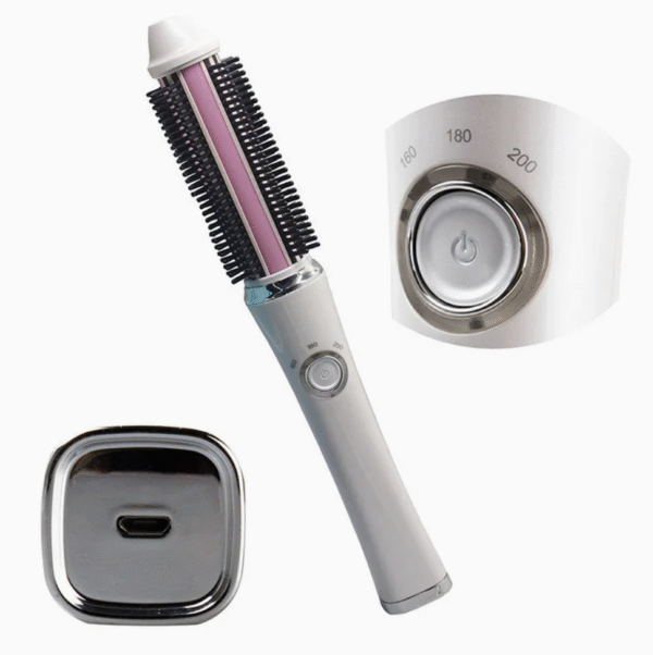 USB Cordless Hair Straightener Curler Comb with 2600mAh Rec
