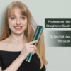 Electric Hair Straightener Brush Wireless Fast Heat Hair Style Comb Women USB Charging