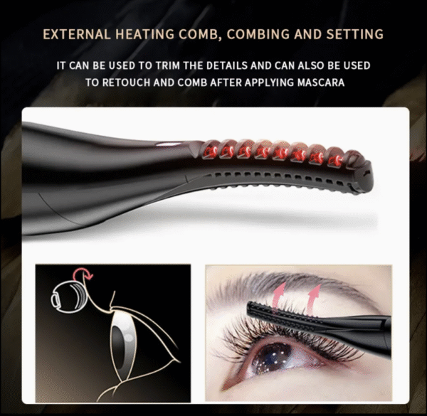 Custom Logo Cute Portable Rechargeable Electric Heated Eyelash Curler