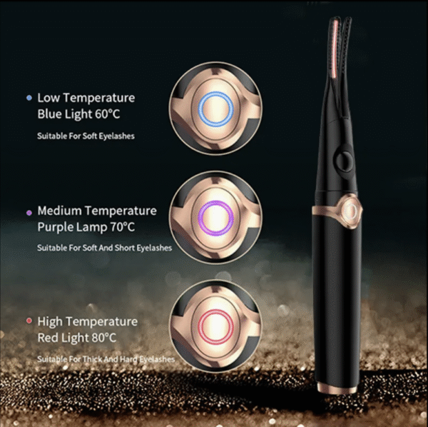 Custom Logo Cute Portable Rechargeable Electric Heated Eyelash Curler