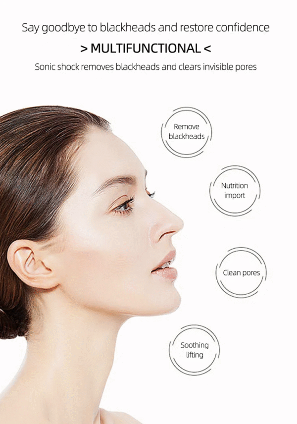 New Design Modern Cleaning Remove Vibration Facial Peeling , Ultrasonic Ion Skin Scrubber