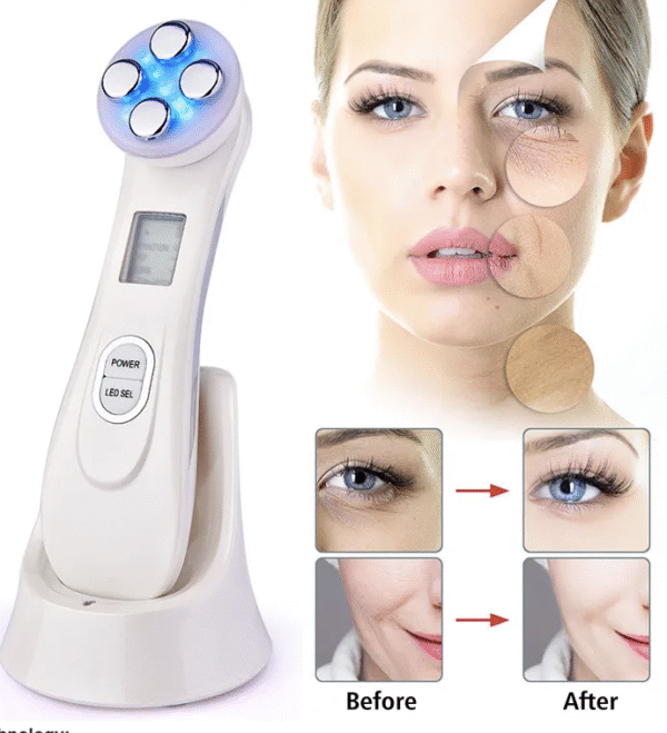 5 in 1 RF EMS Beauty Skin Care Instrument Anti Aging LED Skin Tightening Device Facial LED Photon Skin Rejuvenation Machine