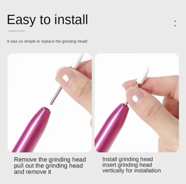 20000rpm Electric Brushless Portable Manicure Pedicure Nail Drill Polisher Nail Machine