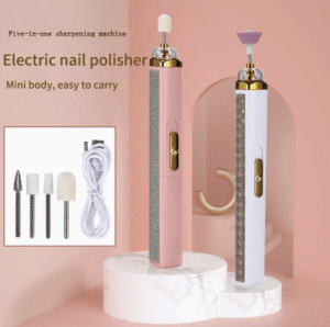 Five in One with Light Portable Nail Drill USB Nail Drill Professional Nail Drill Kit