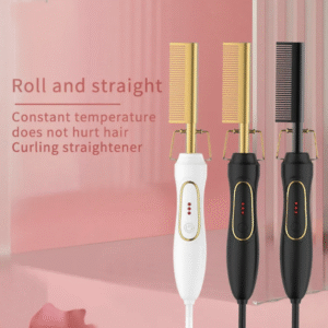Electric Comb Marcel Curling Iron Straight Hair Combs for Salon