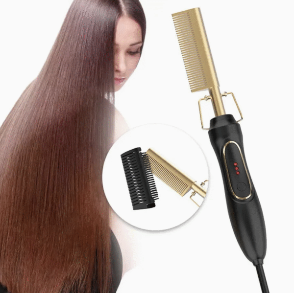 Electric Comb Marcel Curling Iron Straight Hair Combs for Salon