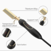Electric Comb Marcel Curling Iron Straight Hair Combs for Salon