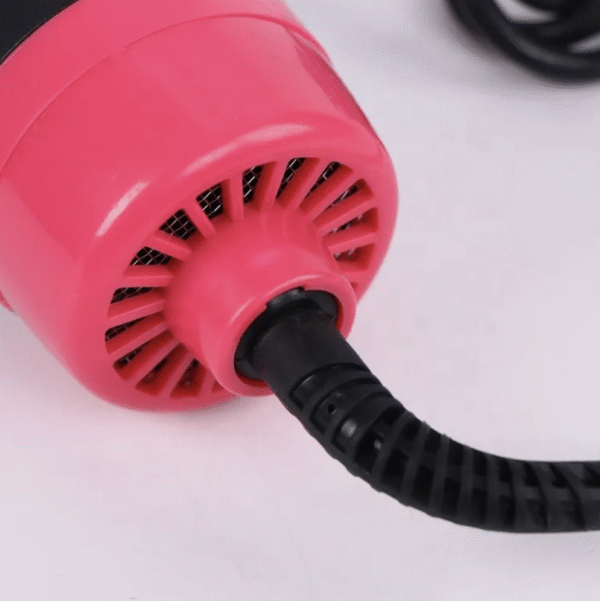 Hot Air Hair Dryer Brush Pink Multifunctional Hairdryer Blowdryer Brush with Comb